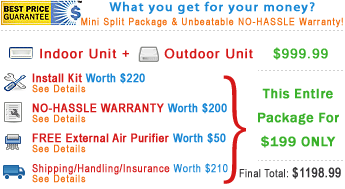 ductless air conditioner split unit